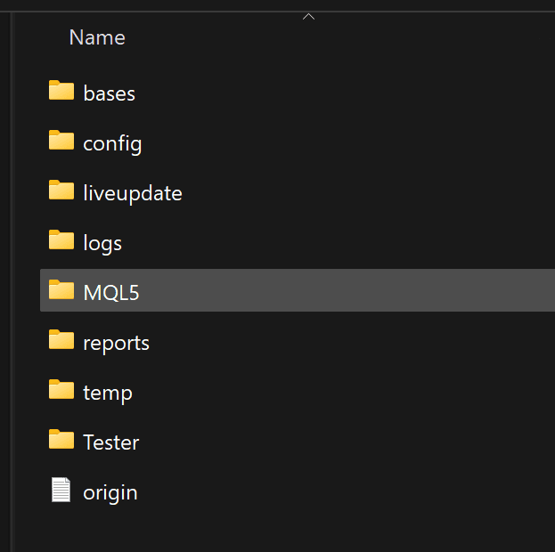 Open MQL5 Folder
